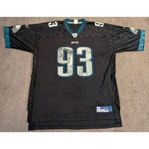 Vintage Y2K Reebok Philadelphia Eagles Jevon Kearse Black Jersey Men's 2XL